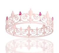 [Gift Box Package] Pink Princess Crown Women Tiara with Rhinestones Queen Crown for Birthday Party Halloween Costume Cosplay Carnival Wedding and Dress-Up Accessory