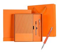 Gift Box Packaging Notebook Lmitation Leather Notebook A5 Horizontal Lined Notepad 200 Pages/100 Sheets Portable Binding Suitable For Home,School,Office Gift Giving Teacher's Day Thank You Gift