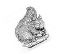 Gift Box Pewter Squirrel Pin Badge or Brooch Gift for Scarf, Tie, Hat, Coat or Bag