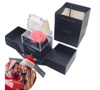 Gift Box - Rose Packaging Boxes | Preserved Rose Box, Double Opening Rose Gifts For Your Romantic Gifts For Women, Wife, Girlfriend, Mother For A Birthday