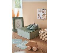 Gift Box Set, Frame + Storage Box in Velour green light solid with design