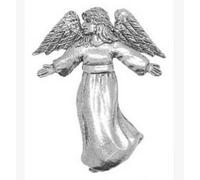 Gift Boxed Metal Pewter Coat Hat Pin Brooch Badge Guardian Angel