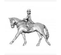 Gift Boxed Pewter- Horse Dressage Badge pin or Brooch Gift for Scarf, Tie, Hat, Coat or Bag
