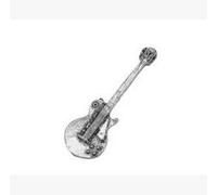 Gift Boxed Pewter Music Musician Gibson Guitar Tie - Lapel Pin / Brooch / Badge
