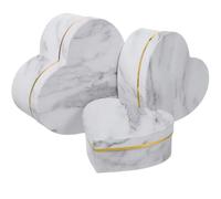 Gift Boxes 3pcs Empty Decorateeses Double Layer Rotating Heart Shaped Decorateeses Wedding Valentine's Day Gifts Holder For Gift(White)