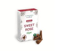 GIFT BRIT Vegan Sweet Rose Incense Backflow Cones-72 Cones