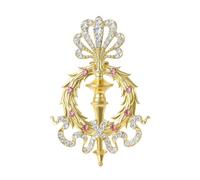 Gift Brooch Creative Scepter Rhinestones Accessory Vintage Elegant for Friend Family Birthdays Unisex Wear Women Gift