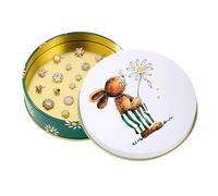 Gift Candy Organizer In Tin With Easter Bunny For
