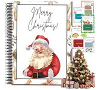 Gift Card Book for Christmas - Surprises On Every Page, DIY Spiral-Bound Merry Christmas College Survival Gift Card Book Holder, Greeting Cards Holder for College Student Graduation Gifts (C)