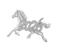 Gift Chinese Zodiacs Horse Pin for New Year Birthdays Premium Alloy with Detailed 3D Craftsmanship Perfect Present Alloy Brooch