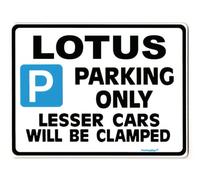 Gift compatible with Lotus owner Car Parking Sign- Customisations for elise elan esprit eclat turbo models avalible- Size Large 205 x 270mm