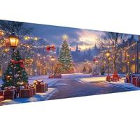 Gift Diamond Painting Kits for Adults beginners, Christmas Tree Diamond Art Large 50x100cm, 5D Crystal Art Painting Round Drill Dimond Dots, DIY Arts and Craft Kits for Adults UK, Home Wall Decor -478