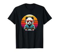 Gift Electronic Music Panda Bear Panda DJ T-Shirt