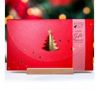 Gift Envelope for Christmas | Premium Quality with Textured Card and Gold Foil Tree | Create a Stunning Impact with Your Festive Gift