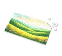Gift For 4 Year Old Boy A Vibrant Landscape With Rolling Green Hills, Colorful Wildflowers Picture Puzzle Toddlers Toys Toys For Boys 4-6(500PCS)