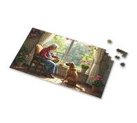 Gift For 4 Year Old Boy An Elderly Woman And Her Dog Enjoying A Quiet Moment By The Windo Picture Puzzle Toys & Games Eurographics Puzzles 1000 Piece(300PCS)