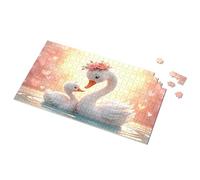 Gift For 4 Year Old Boy Love In The Water: A Swan Family'S Heartwarming Scene Picture Puzzle Puzzles For Adults 1000 Pieces 1500 Piece Puzzle(300PCS)