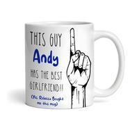 Gift For Boyfriend This Guy Has The Best Girlfriend Tea Coffee Personalised Mug For Him| Husband, Boyfriend, Fiancé | Rude Sexy Mug | Personalised Mug |Valentine's Mug | Birthday Christmas Anniversary