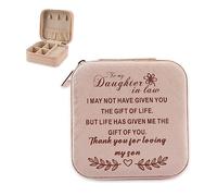 Gift for Daughter in Law from Mother in Law, To My Daughter-in-Law Jewelry Box, Wedding Day Keepsake from Mom to Daughter, In Law Thank You for Loving My Son, Future Daughter-in-Law Gift Ideas
