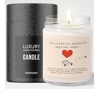 Gift for Daughter Moving Away - Luxury Soy Wax Candle - Vanilla, Jasmine, Sugared Almond - Makester