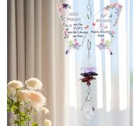 Gift for female friendships, butterfly crystal hanging ornament with gift box, Valentine's Day gift for friends and besties, birthday, anniversary, graduation gift for women, car accessory, home decor