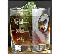 Gift for him.WhiskeyGlass engraved with real bullet gift for Men, KolbergGlass