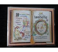 Gift for Isabelle Princess Unicorn Mount with Special Verse and Choice of Photo Frame (Brown Frame)