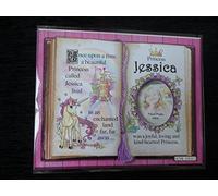 Gift for Jessica Princess Unicorn Mount with Special Verse and Choice of Photo Frame (Brown Frame)