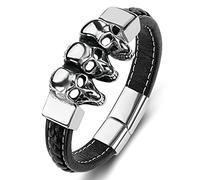Gift for Men Men's Retro Charm Bracelet Boy Watch Strap Bracelets Men's Wrist Chain Stainless Steel with Buckle Clasp