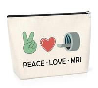 Gift for MRI Tech Nurse Makeup Bag Radiology Thank You Cosmetic Bag Christmas Graduation Birthday Presents for MRI Technologist Nurse Doctor Teacher Colleague Travel Zipper Pouch