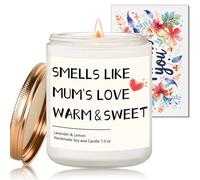 Gift for Mum, Scented Candles Gifts for Mom from Daughter Son, Birthday Candle Thanksgiving Christmas Valentines Day Gift for Mother Stepmum, Natural Soy Wax 7 Oz.