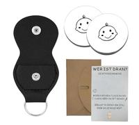 Gift for New Parents - Decision Coin + Greeting Card + Brown Envelope + Leather Pencil Case - Perfect for Expectant Parents