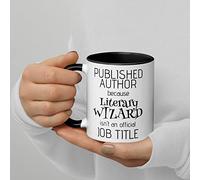 Gift for Published Author, Funny Published Author Coffee Mug, Writer Author Novelist Gift for Women Men, Author Birthday Thank You New Job Christmas Secret Santa Congratulations Gift, Literary Wizard