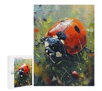 Gift for Puzzle Lovers: The Lazy Ladybug, 500 PCS, Displayable Picture Puzzle, with A Decorative Finished Picture