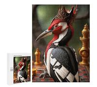 Gift for Puzzle Lovers: Woodpecker, 500 PCS, Displayable Picture Puzzle, with A Decorative Finished Picture