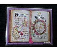 Gift for Rosie Princess Unicorn Mount with Special Verse and Choice of Photo Frame (Brown Frame)