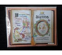 Gift for Sienna Princess Unicorn Mount with Special Verse and Choice of Photo Frame (Brown Frame)