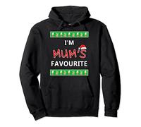 Gift for son daughter from mum ugly xmas I'm mums favourite Pullover Hoodie