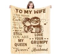 Gift for Wife from Husband Wedding Anniversary Romantic Gifts for Wife to My Wife Blanket Best Birthday Gift for Wife Her Women Wedding Gifts for Bride Wife Gifts Bedding Sofa Healing Throw Blanket