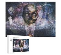Gift for Winter Evenings - Galactic Dreams Cosmic Dance, Wooden Art Puzzle, 300 PCS; for Couples, Friends And Family