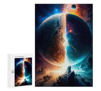 Gift for Winter Evenings - Parallel Worlds, Decorative Wooden Puzzle, 300 PCS - to Assemble, Frame And Display