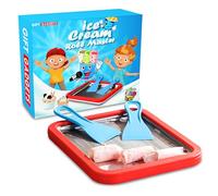 Gift Gadgets Ice Cream Roll Master Maker Kit | Freezable Red Pan with 2 Spatulas | Instant Rolling Gelato N Frozen Yogurt Ice Mix Tray for Kids & Adults | Make Your Own Homemade Rolled Ice Cream