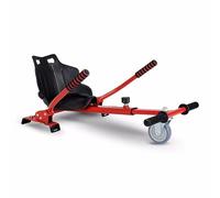Gift Gadgets Racer Hoverkart Graffiti Galaxy Spider Camo Go Kart Hover Cart Frame Adjustable Accessory Fits For 6.5 8 10 Inch Electric Self Balance Boards (Red)