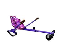 Gift Gadgets Racer Hoverkart Graffiti Galaxy Spider Camo Go Kart Hover Cart Frame Adjustable For 6.5 8 10 Inch Balance Boards (Galaxy Purple)