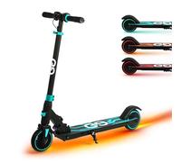 Gift Gadgets X2 Foldable Midnight Blue Electric Scooter for Ages 8-16 | 12.4 MPH, 150W Motor, Dual Braking System, Adjustable Height | Kids & Teenagers Electric Scooter, Lightweight Push Start Assist