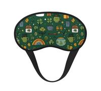 Gift Guide Collection Printed Sleep Black Edge Eye Mask, with Good Shading Effect, is an Ideal Choice for Travel, Meditation, Etc