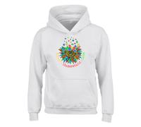 Gift Hub Accept Understand Love Mens Hoody Autism Awareness Sunflower Puzzle Graphic Art Casual Outerwear For Men Events Support Hoodie White - Medium