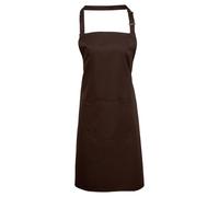 Gift Hub Aprons for Women & Men - Chef Apron, Ideal for Cooking, Kitchen, BBQs, Restaurants, Gardening & Art - Unisex Apron in Brown Color Waterdrop Resistant with Large Pocket - Durable Polyester