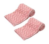 Gift Hub Baby Blanket for Newborn | 2 Pack Fluffy Throw Polyester Blanket | Soft, Cozy & Lightweight | Ideal for Pram, Nursery, Baby Car Seat, Snuggles & Travel | Pink