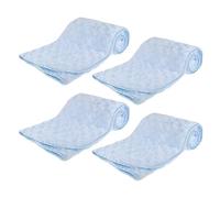 Gift Hub Baby Blanket for Newborn | 4 Pack Fluffy Throw Polyester Blanket | Soft, Cozy & Lightweight | Ideal for Pram, Nursery, Baby Car Seat, Snuggles & Travel| Blue